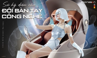 LẦN ĐẦU RA MẮT: GHẾ MASSAGE MÔ PHỎNG ĐÔI BÀN TAY NGƯỜI THẬT - POONGSAN MCP-906